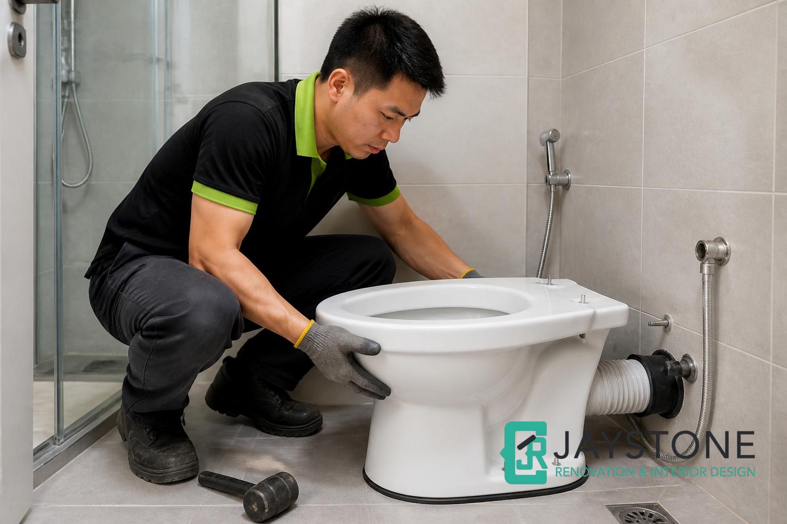 What Is the Correct Process for an HDB Toilet Renovation in Singapore? by Jaystone Renovation & Interior Design Singapore